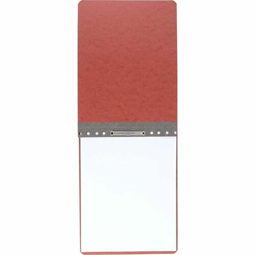 Pressboard Report Cover With Tyvek Reinforced Hinge, Two-Piece Prong Fastener, 2" Capacity, 8.5 X 11, Red/red
