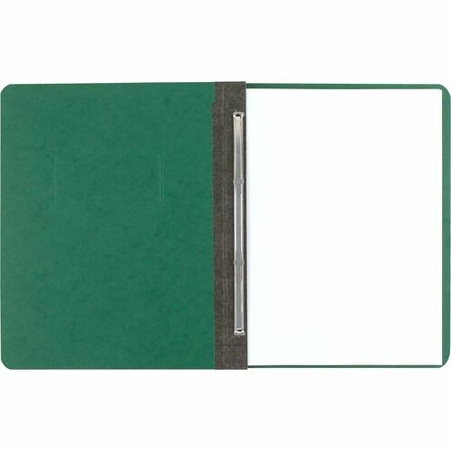 Presstex Report Cover With Tyvek Reinforced Hinge, Side Bound, 2-Piece Prong Fastener, 8.5 X 11, 3" Capacity, Dark Green