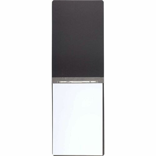 Pressboard Report Cover with Tyvek Reinforced Hinge, Two-Piece Prong Fastener, 3" Capacity, 11 x 17, Black/Black