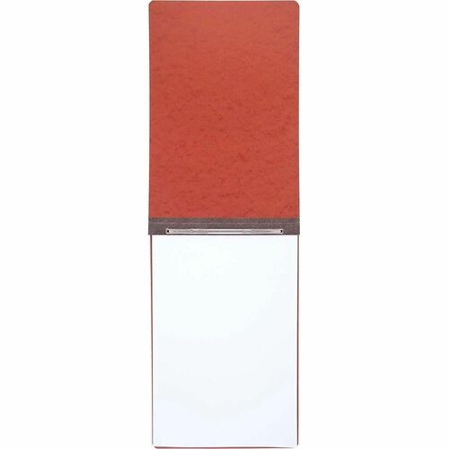 Pressboard Report Cover with Tyvek Reinforced Hinge, Two-Piece Prong Fastener, 3" Capacity, 11 x 17, Red/Red