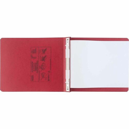 PRESSTEX COVERS WITH STORAGE HOOKS, 2 POSTS, 6" CAPACITY, 9.5 X 11, EXECUTIVE RED