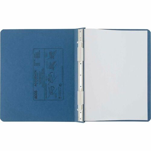 PRESSTEX Covers with Storage Hooks, Bound On 11" Side, 2 Posts, 6" Capacity, 11 x 8.5, Light Blue