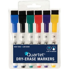 Dry-Erase Markers, w/Magnet, 10-2/5"x6-10/13"x8-9/11", 6/ST, AST