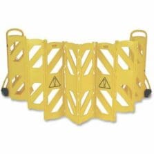 Mobile Barrier, Expands 13', Two 5" Casters, 156"x1"x40", YW
