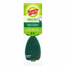 Dishwand Refills, 2-1/5"x2-9/10", 2/PK, Green