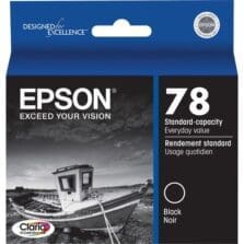 Epson (78) Stylus Photo R260 R280 R380 RX580 RX595 RX680 Artisan 50 Claria Hi-Definition Black Ink Cartridge (330 Yield)