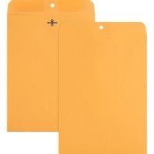 Clasp Envelope, 28Lb, 9"x12", 100/BX, Natural Kraft