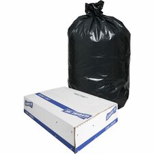 Trash Bags, Heavy-Duty, 1.5 mil, 30 Gallon, 100/CT, Black