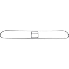 Dust Mop Frame,60" Handle and 36" Mop, 36"x5", Chrome