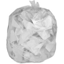 Can Liners, 56 Gal, 14mic/.55mil, 43"x46", 200/CT, Translucent