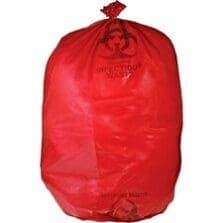 Biohazard Waste Bag, 30-33 Gallon, 31"x43", 50/BX, Red