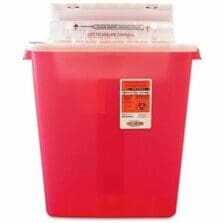 Biohazard Sharps Refill w/Lift Assist Lid, 3 Gallon, Red