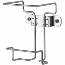 Wall Container Bracket, 1 Qt, Non-Locking, Chrome