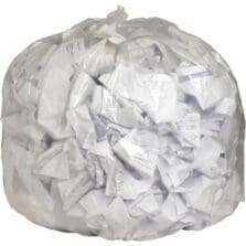 Can Liners, 56 Gallon, 0.8 mil, 43"x48", 100/CT, Clear