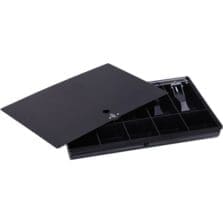 Money Tray, w/ Locking Cover, 16"x11.25"x2-1/4", Black