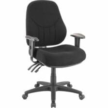 Multi-Task Chair, High-Back, 26-7/8"x26"x39"to42-1/2", Black