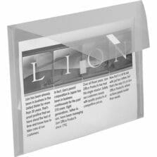 Poly Envelope, w/ Front Pkt, Side Opening, 12-1/2"x9-3/4", CL