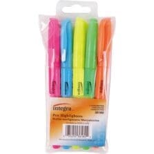 Highlighter, Pen Style, Chisel Tip, 5/ST, Fluorescent AST
