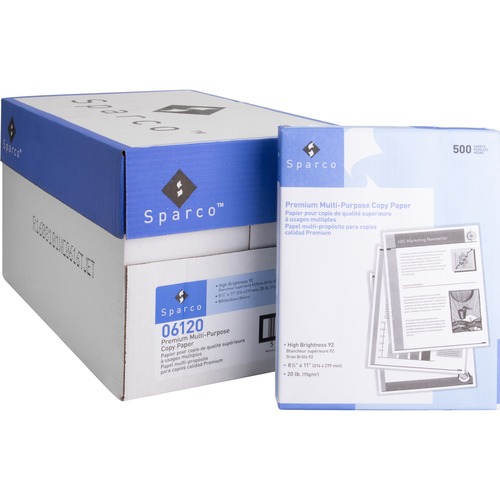 Copy Paper, 92GE/112 ISO, 20 lb, 8-1/2"x11", 10RM/CT, 40CT/PL, WE