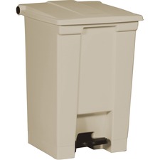 Step On Container, 12 Gallon, 16-1/4"x15-3/4"x21-1/8", Beige