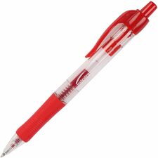 Gel Pens, Retractable, Comfort Grip, 0.7mm, 1 DZ, Red