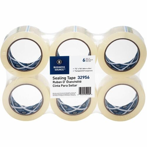 Packaging Tape, Adhesive, 3"Core, 1-7/8"x164', 6/PK, CLEAR