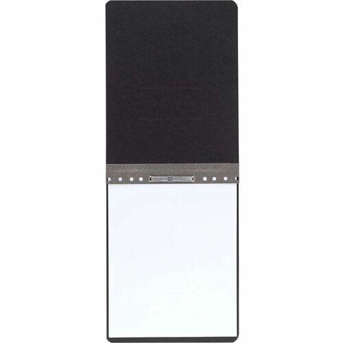 Pressboard Report Cover, Two-Piece Prong Fastener, 2" Capacity, 8.5 X 11, Black/black