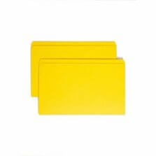 Folders, Straight Cut, 11pt, 3-/4" Exp, 14-5/8"x9-1/2", 100/BX, YW