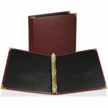 Round Ring Binder, 1" Cap, 8-1/2"x11", Burgundy