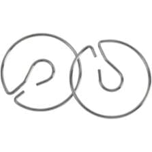 Chart Stand Rings, 4", 2/PK, Silver