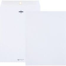 Clasp Envelope, 9"x12', 28 lb, 100/BX, White