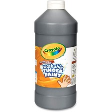 Finger Paint, Washable, 32oz, Black