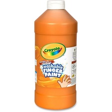 Finger Paint, Washable, 32oz, Orange