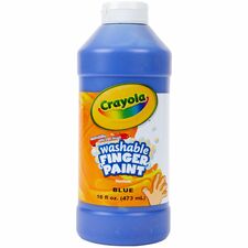 Washable Finger Paint, Non-Toxic, 16oz., 12/BT, Blue