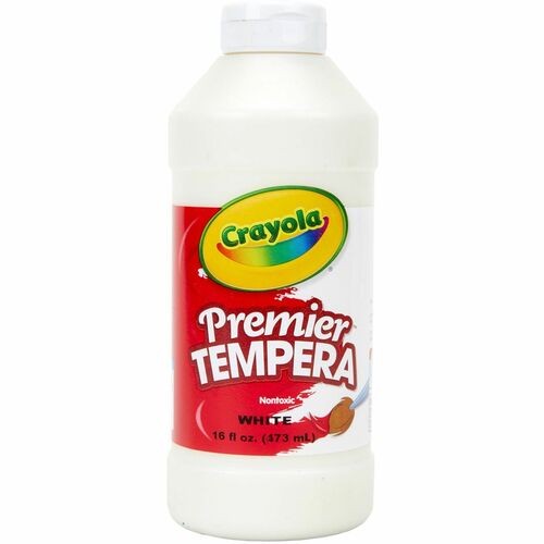 Premier Tempera Paint, White, 16 oz Bottle