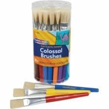 Paint Brushes, Flat, Colossal, 30/Set, AST