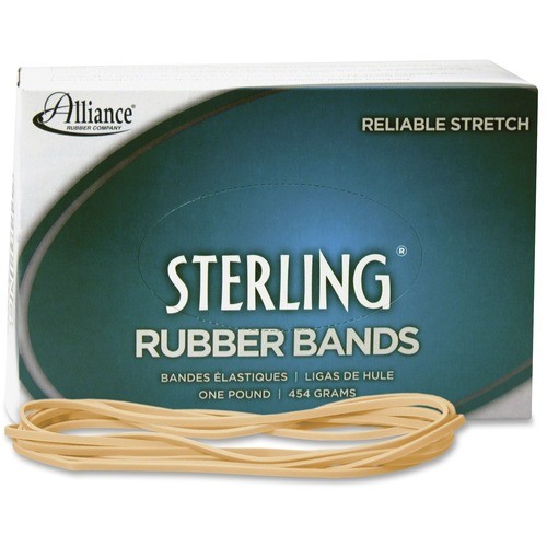 STERLING RUBBER BANDS, SIZE 117B, 0.06" GAUGE, CREPE, 1 LB BOX, 250/BOX