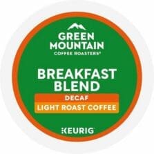 Coffee, Decaf, Breakfast Blend, Light Roast, K-Cup, 24/BX