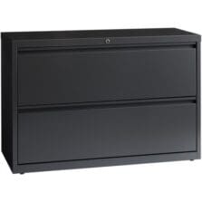 Lateral File, 2-Drawer, 42"x18-5/8"x28-1/8", Charcoal