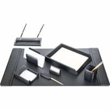 Desk Set, 8 Pc, 34-3/4"x20-3/4"x5-2/5", BK