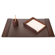 Desk Set, 3 Pc, Chocolate, 34-3/4"x20-3/4"x5-2/5", BN