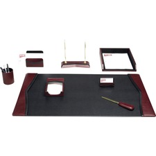 Desk Set, w/ Trim, 8 Pc, 34-3/4"x20-3/4"x5-2/5", BK/BY