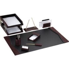 Desk Set, w/ Trim, 10 Pc, 34-3/4"x20-3/4"x5-2/5", BK/BY
