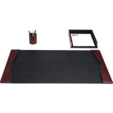 Desk Set, w/ Trim, 3 Pc, 34-3/4"x20-3/4"x5-2/5", BK/BY