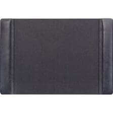 Desk Pad, w/ Side-Rail, 17-1/4"Wx25-1/2"Lx1/2"H, Black