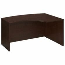 Desk Shell, Right L-Bow, 60"x43"x29.84", Mocha Cherry