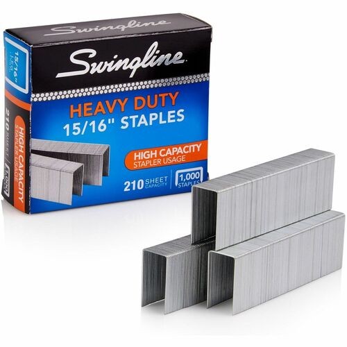 S.F. 13 HEAVY-DUTY STAPLES, 0.94" LEG, 0.5" CROWN, STEEL, 1,000/BOX