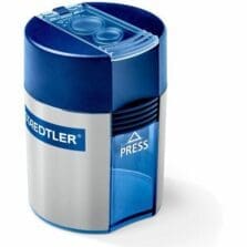 Plastic Pencil Sharpener, Double Hole Tub, Clear