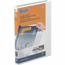 View Binder, Round Ring, 5/8" Cap, Letter-size, White