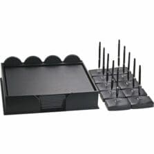 Conference Room Set, 33 Pc, 18-1/4"x16-1/2"x7-1/4", BK